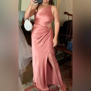 Shona joy pink one shoulder dress